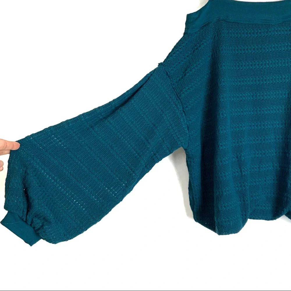Free People Sistine Cold Shoulder Hacci Knit Top - Picture 7 of 13